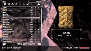 Skyrim Dawnstar Khajit Caravan Chest Glitch [upl. by Yaned]