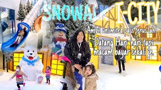 SNOWALK ICITY JOM MAIN SALJI DI MALAYSIA THEMEPARK visit like nastya amp friends [upl. by Bronny]