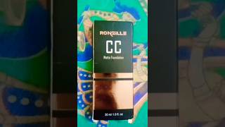 Ronzille CC Matte Foundation Review foundation makeup shorts short youtubeshorts youtube [upl. by Lynd]