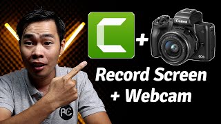 Camtasia Screen Recorder  How To Record Screen and Use Camera as Webcam with Camtasia [upl. by Lilahk975]