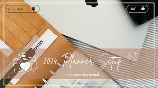 2024 Planner Setup amp Chat  Half Letter Discbound [upl. by Anam]