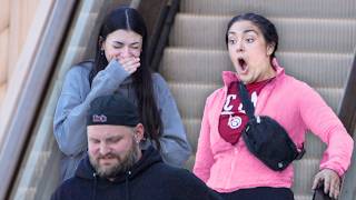 Funny WET FART Prank on the Escalator [upl. by Demaggio368]