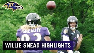 Willie Snead Training Camp Highlights amp QB Breakdown  Baltimore Ravens [upl. by Fairley]