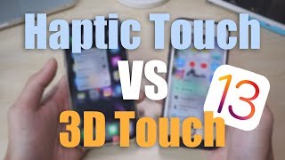 HAPTIC TOUCH vs 3D Touch  iOS 13 COMPARISON [upl. by Amund]