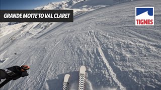 Grande Motte to Val Claret  Tignes 2023 [upl. by Nya]