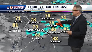 WATCH Unsettled holiday weekend across the Carolinas [upl. by Hamford]