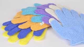 Use Exfoliating Gloves As A Body Scrub for Men and Women To Remove Dead Skin [upl. by Amor150]