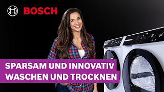 Sparsam und innovativ waschen und trocknen mit Sally  Bosch Waschmaschinen und Trockner [upl. by Payne]