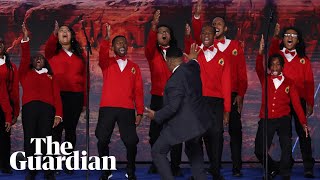 Gospel version of US national anthem receives standing ovation at Democratic convention [upl. by Lain399]