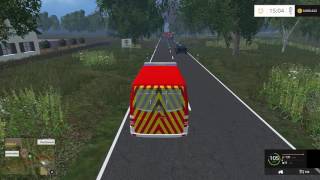 Ls15 FeuerwehreinsatzVU mit Bus [upl. by Iridis]