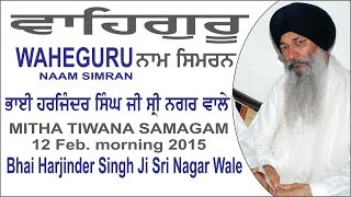 Waheguru Naam Simran By Bhai Harjinder Singh Ji Sri Nagar Wale [upl. by Haney]