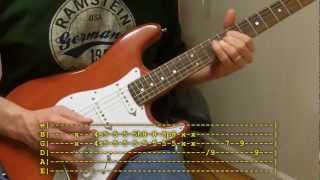 Rikki Dont Lose That Number Guitar Solo with Tab [upl. by Stoddard]