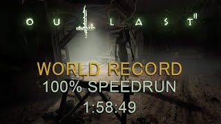 Outlast 2 100 Speedrun 15849 PC former WR [upl. by Irab]