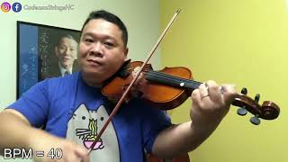 Humoresque  Slow Practice  Suzuki Violin Book 3 [upl. by Gasper]