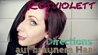 HAIR  Tönen mit Directions  Dark Tulip amp Violet  Semipermanente Haarfarbe  Naturhaar  JenChaos [upl. by Maurili]