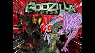 Obsidius Vs Krystalak Godzilla Unleashed Gameplay 4 [upl. by Dnamra]