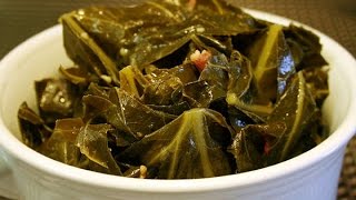 Southern Collard Greens with Bacon Recipe [upl. by Senaj]