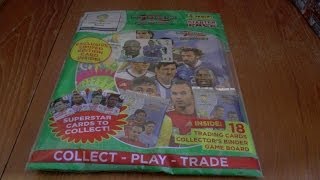 STARTER PACK uk edition ADRENALYN XL 2014 FIFA WORLD CUP trading card game OPENING amp REVIEW panini [upl. by Nitsew706]