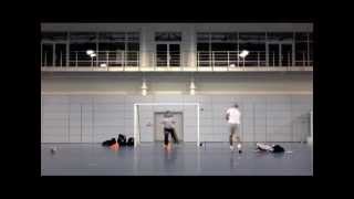 Futsal Goalkeeper Training  Andy Reading  December 2012  January 2013 [upl. by Bendix396]