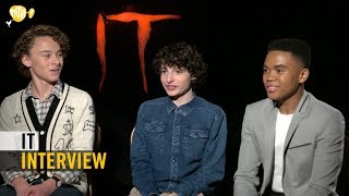 IT  Interview  Finn Wolfhard  Jaeden Lieberher  Sophia Lillis  Jack Dylan Grazer [upl. by Ethyl]