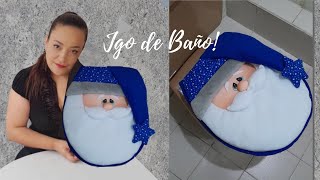 LINDOS FORROS NAVIDEÑOS para decorar tu baño  JUEGO DE BAÑO Moldes [upl. by Pelson153]