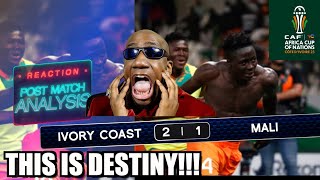 Ivory Coast Mali REACTION Post Match Analysis  21  ABSOLUTE INSANITY THEY ARE WINNING IT [upl. by Livia]