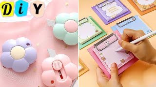 🌈 DIY cute stationery  How to make stationery supplies at home  Easy Paper Craft Ideas  Miniature [upl. by Lezti]