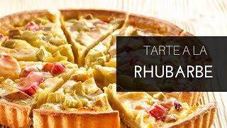 Comment faire une tarte à la rhubarbe simple et rapide [upl. by Ycul]