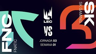 SK GAMING VS FNATIC  LEC 2024  WINTER SPLIT  LEAGUE OF LEGENDS  SEMANA 1  DÍA 3  LECINVIERNO [upl. by Ahsot181]