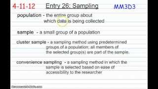 Sampling Methods for Surveys [upl. by Soni408]