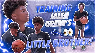 JALEN GREEN Has a Younger Brother AJ JOHNSON IS A BUCKET 🔥 [upl. by Naneek897]