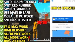 Ob46 update no drag body headshot config file free fire aimbotaimlock  free fire Max headshot hack [upl. by Skip]