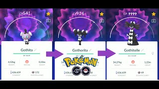 GOTHITA EVOLUTION INTO GOTHORITA AND GOTHITELLE IN POKEMON GO [upl. by Stronski]