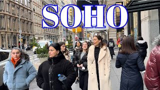 NEW YORK CITY WALKING TOUR 4K  SoHo  South of Houston  Downtown Manhattan [upl. by Hessney]