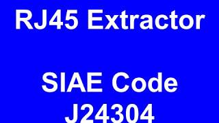 SIAEUSA  RJ45 Extractor Instructions for Use [upl. by Cele]