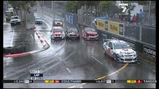 V8 Supercars 2010  Sydney Telstra 500 Wet Weather Carnage [upl. by Cyndia]