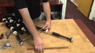 How to Put Drone Cords on Your Bagpipes [upl. by Yerrok558]