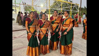 Nellima amp Friends Kolattam dance in HTSA for Devi Navaratri [upl. by Barthol933]