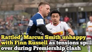 Rattled’ Marcus Smith unhappy with Finn Russell as tensions spill over during Premiership clash [upl. by Salsbury951]