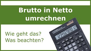 Brutto in Netto umrechnen  schnell amp einfach Gehaltsrechner [upl. by Krishna]