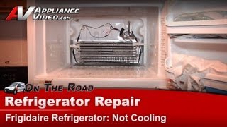 Frigidaire Refrigerator Repair  Not Cooling  Thermostat [upl. by Pellet]