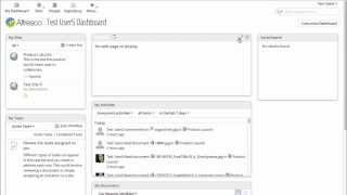 Alfresco Community Edition 42 HowTo Configure Dashboards [upl. by Silletram864]