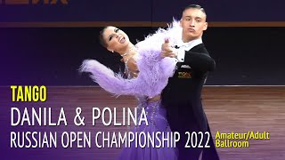 Tango  Danila Boriskin amp Polina Kulakova  Russian Open Championship 2022 Adult Ballroom [upl. by Primrose]