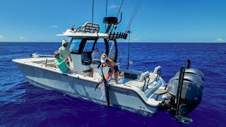 Fishing 35 miles Offshore on New 28’ Freeman Bay Boat CatchCleanCook [upl. by Gerrald32]