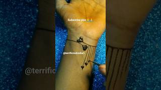 Bracelet mehndi designshorts youtubeshortsshareartlike henna [upl. by Yhtuv]