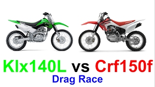 Crf150f vs Klx140l [upl. by Nittirb]