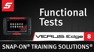 Functional Tests  VERUS® Edge Pt 812  Snapon Training Solutions® [upl. by Herod]