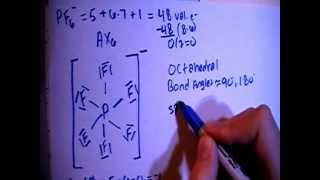 Hexafluorophosphate Ion PF6  Lewis Dot Structure [upl. by Ahsenyt]