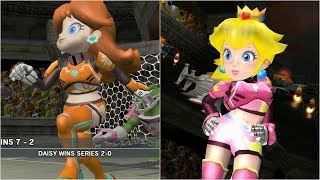 Mario Strikers Charged  Daisy vs Peach  Wii Gameplay 4K60fps [upl. by Freddie]