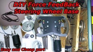 DIY force feedback steering wheel base using modified car wiper DC motor [upl. by Illona]